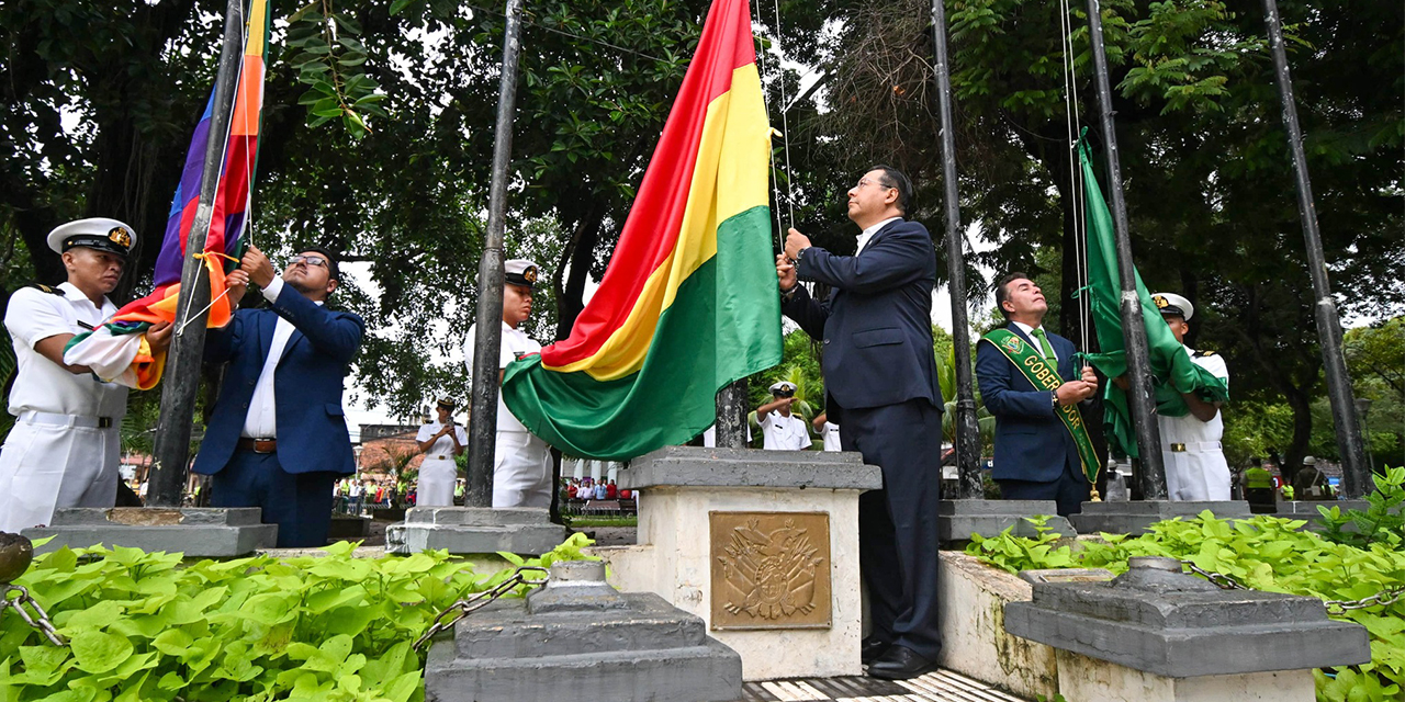 Arce afirma que 2025 marca el Bicentenario de Bolivia como una nación libre y soberana
