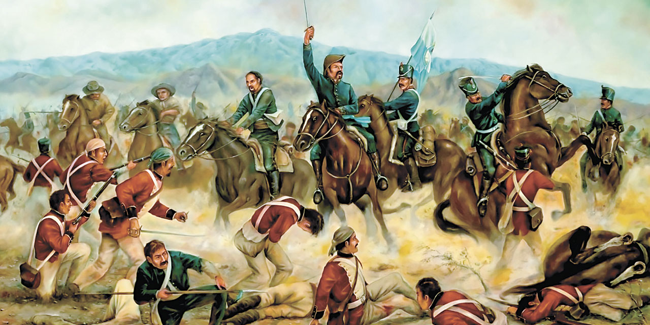 Pasaje del combate de La Tablada de Tolomosa del 15 de abril de 1817.