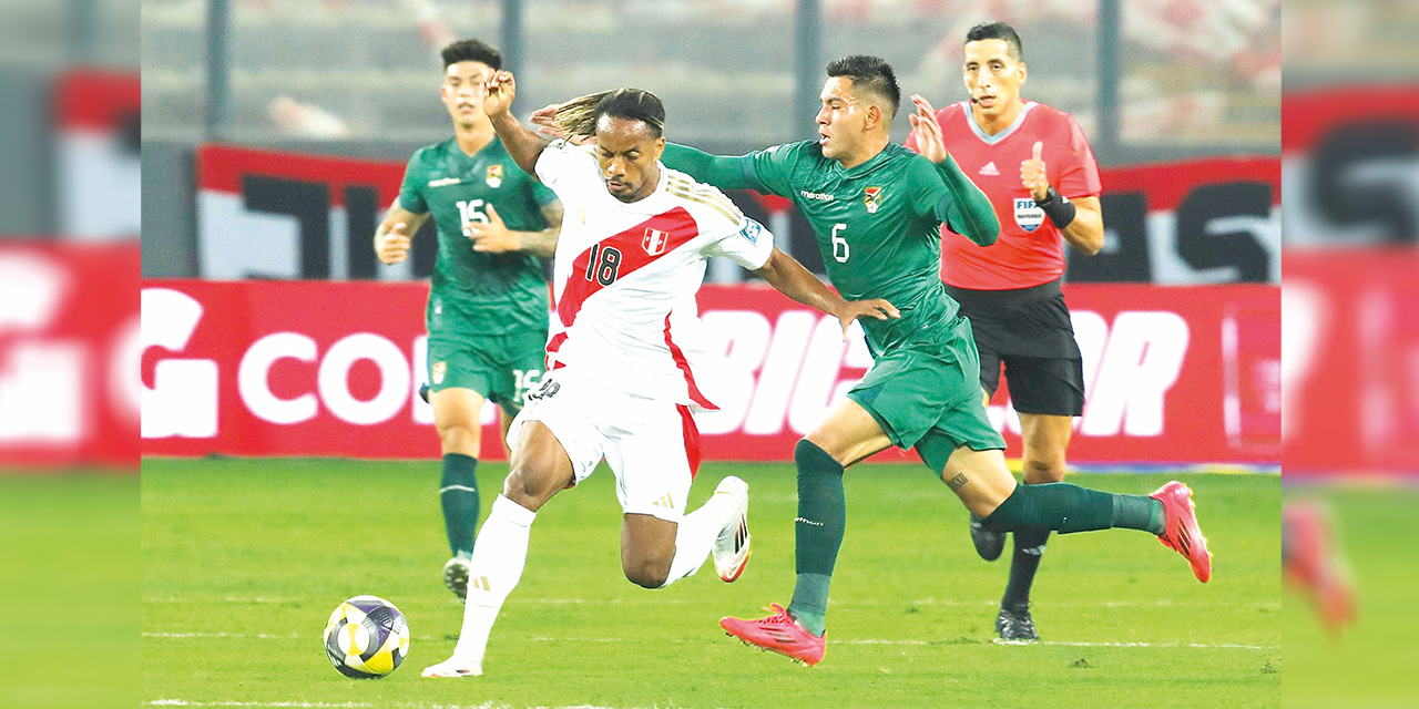 La Selección boliviana cae  en su visita al equipo peruano