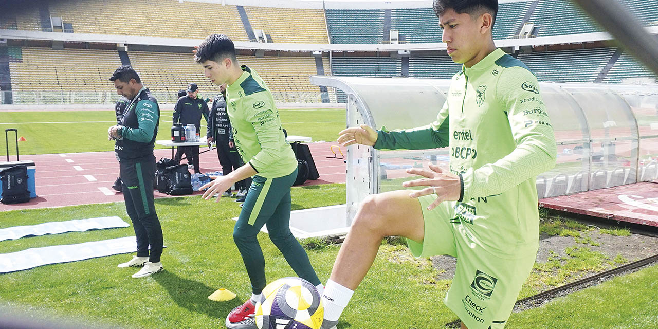 Miguel Terceros se integró a las prácticas de la Verde.