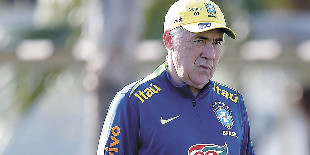 El italiano Carlo Ancelotti debutará hoy como técnico de la selección brasileña.