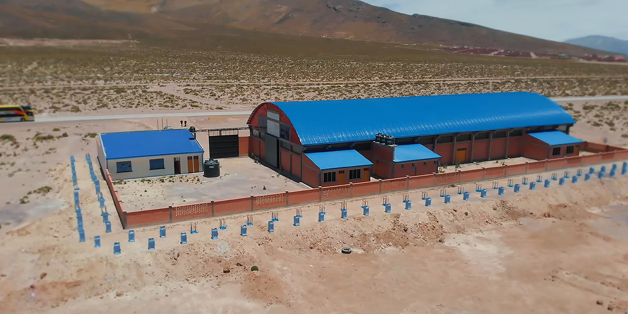 La Planta de Sal Mineralizada en Sabaya alcanza el 92% de avance