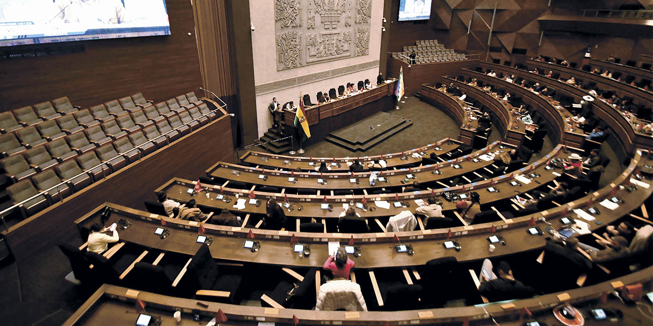 Una sesión en la Cámara de Diputados.