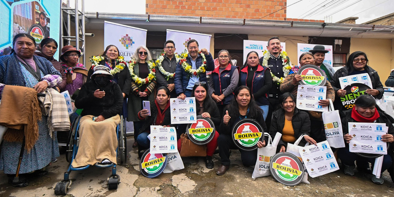 Gobierno fortalece 337 unidades productivas lideradas por mujeres de La Paz y Santa Cruz