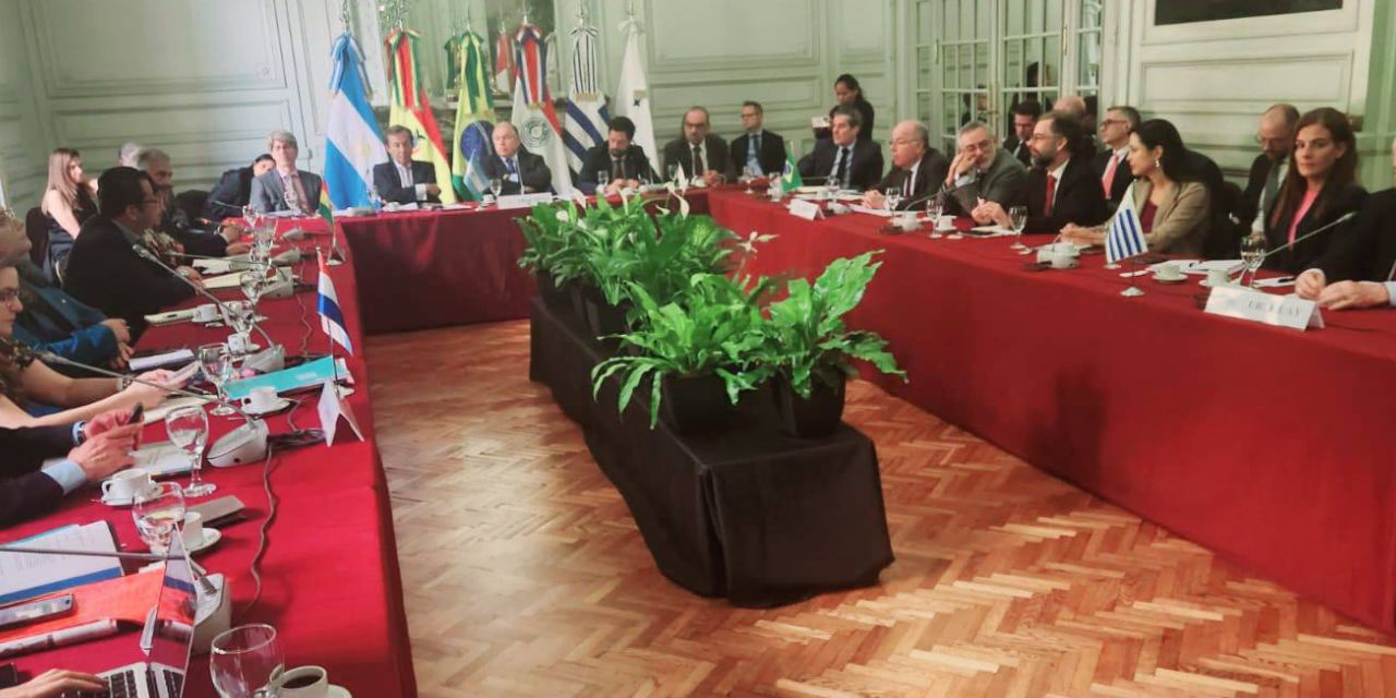 El encuentro de los diplomáticos de los Estados miembros del Mercosur.