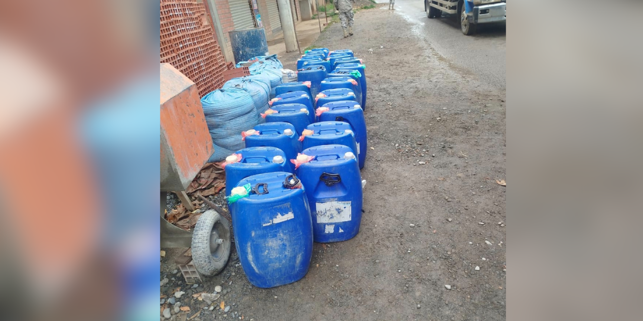 Acopio irregular de combustibles.
