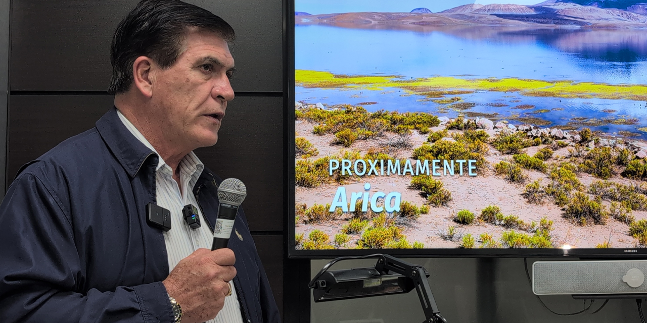 El gerente de BoA, Mario Borda, en conferencia de prensa.