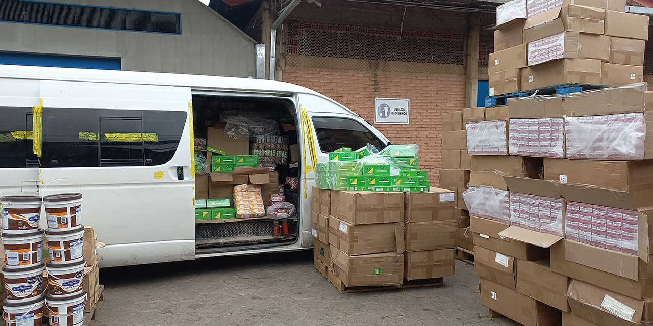 La Aduana comisa 10 toneladas de mercancía valuada en Bs 345.257
