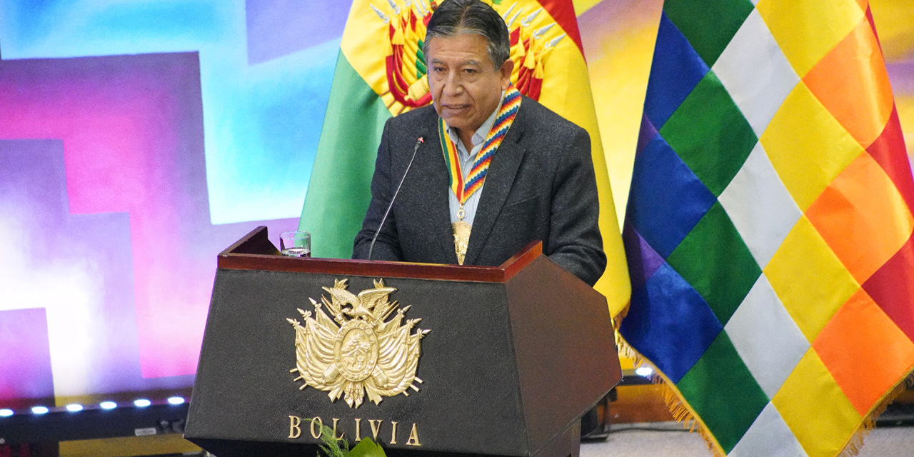 El vicepresidente del país, el jilata David Choquehuanca.
