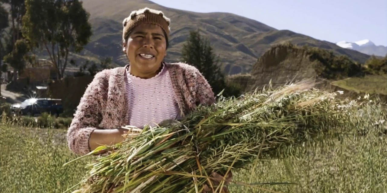 Una de las productoras beneficiadas con la asistencia y financiamiento del BDP, 