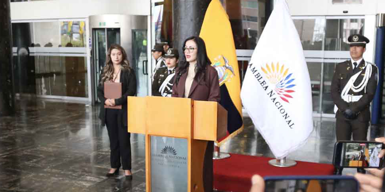  La presidenta de la Asamblea Nacional de Ecuador, Viviana Veloz.