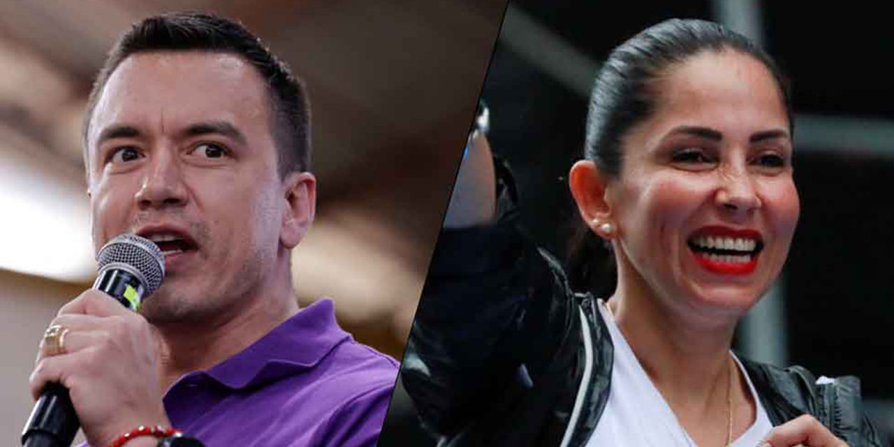 Daniel Noboa y Luisa González.