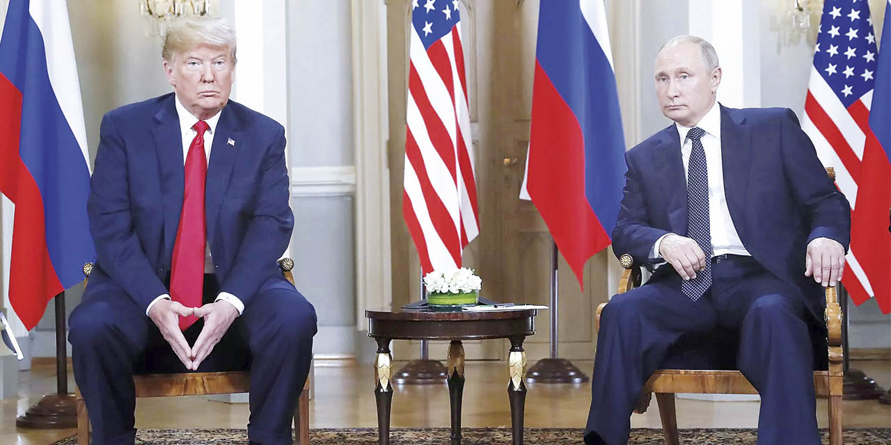  El presidente de EEUU, Donald Trump, y el presidente ruso, Vladímir Putin. 