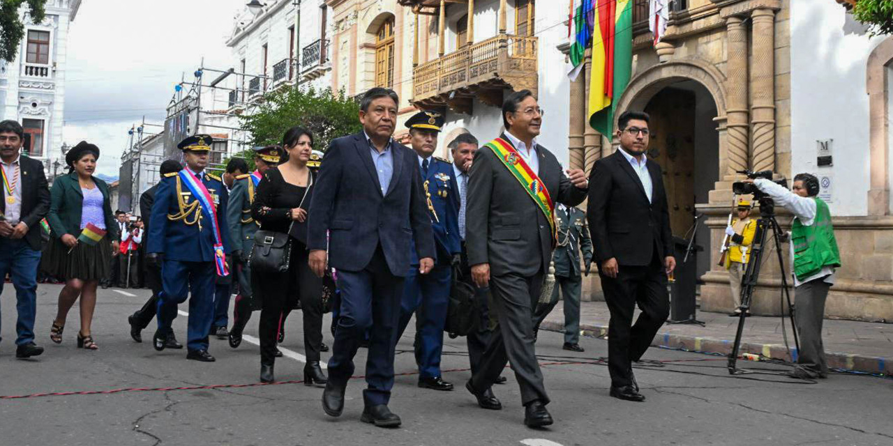 Arce convoca a resolver diferencias y tensiones a través de la unidad y paz social 