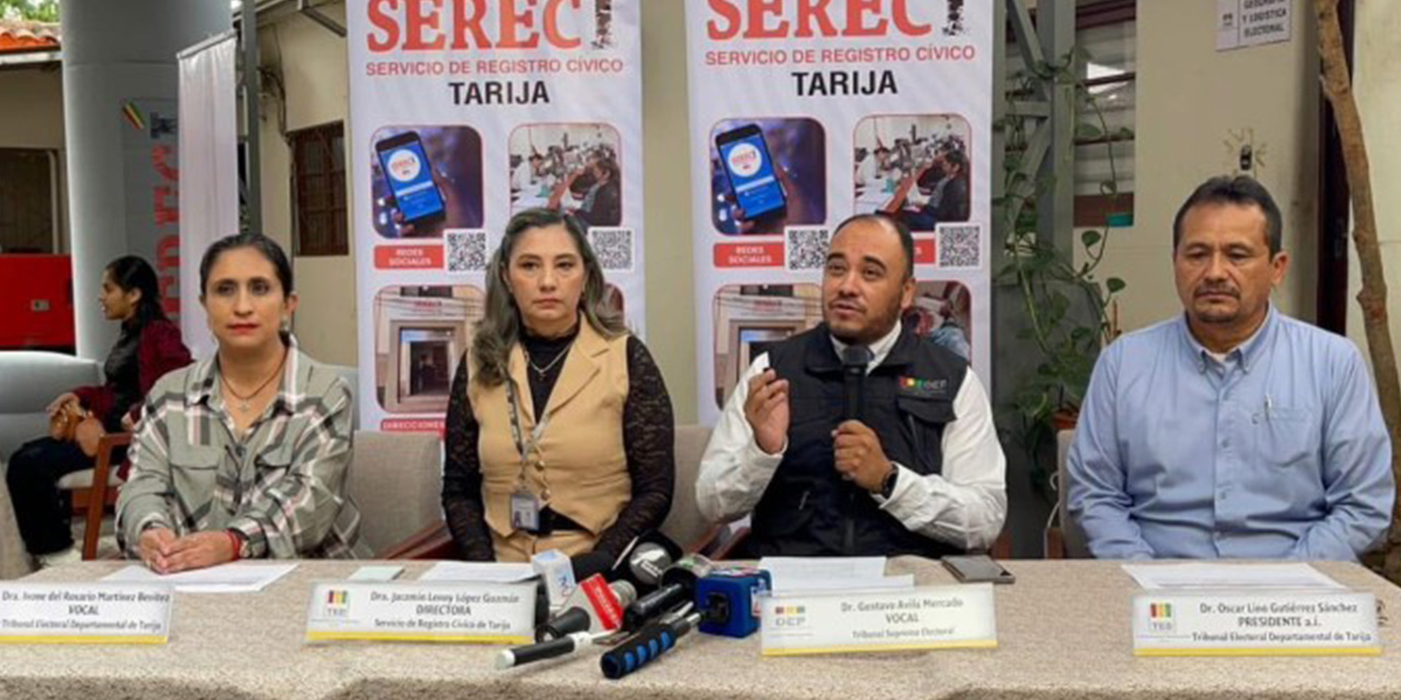 Serecí empieza en Tarija su campaña para fortalecer el empadronamiento