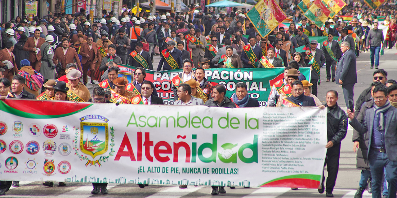 El presidente Arce estará en la Sesión de Honor por los 40 años de la ciudad de El Alto y entregará obras