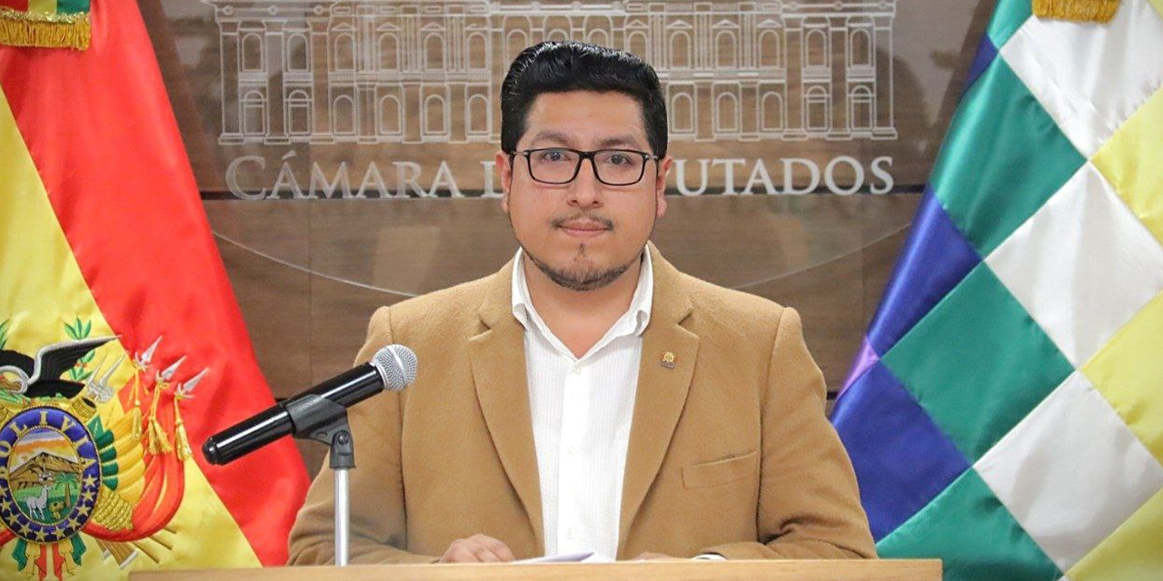 El presidente de la Cámara de Diputados, Omar Yujra. Foto: CdD