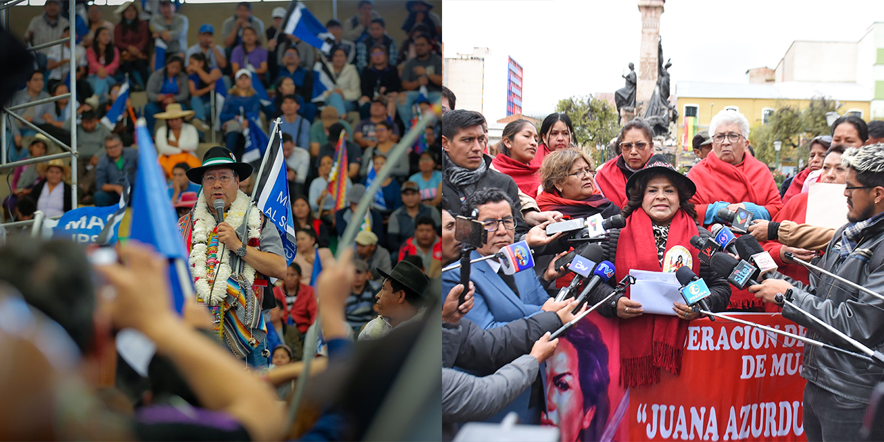 Juventudes de Santa Cruz y ‘Juanas’ de La Paz proclaman a Lucho como su candidato