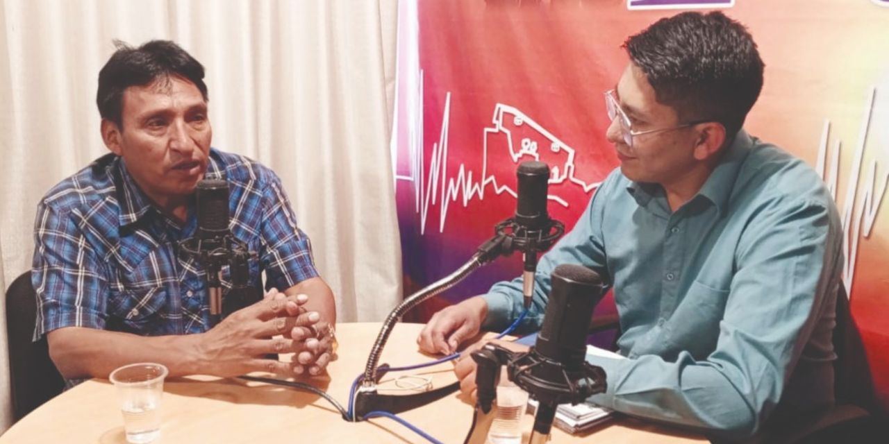 Gregorio Mamani, dirigente del trópico de Cochabamba, en entrevista con las RPO.