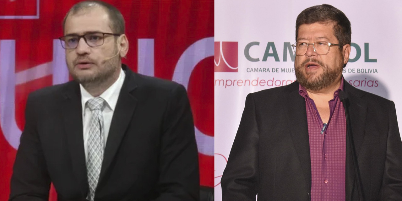 Peter Beckhauser y Samuel Doria Medina.