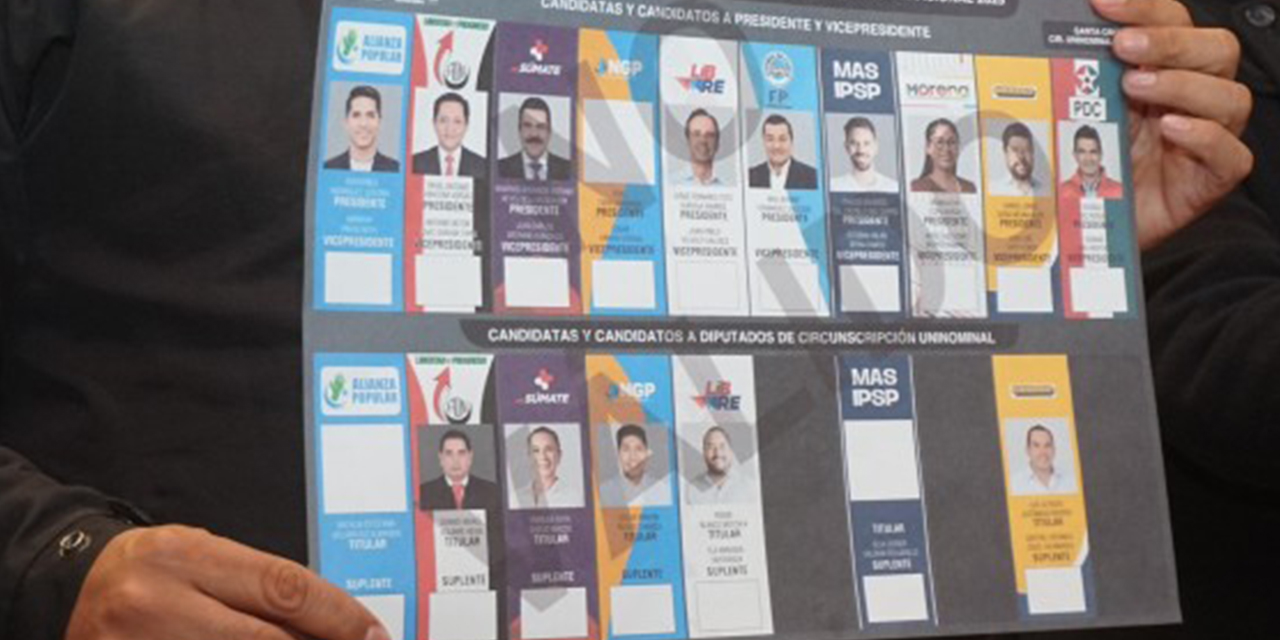 El 18 de junio el TSE aprobó el diseño de las papeletas de sufragio. Foto: TSE
