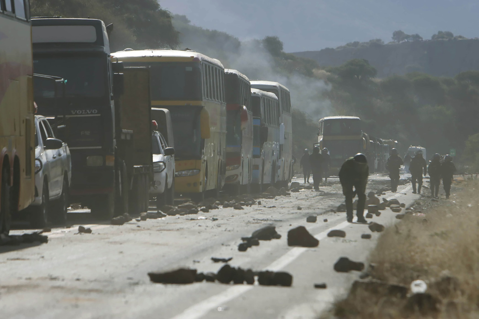 carretera bloqueada