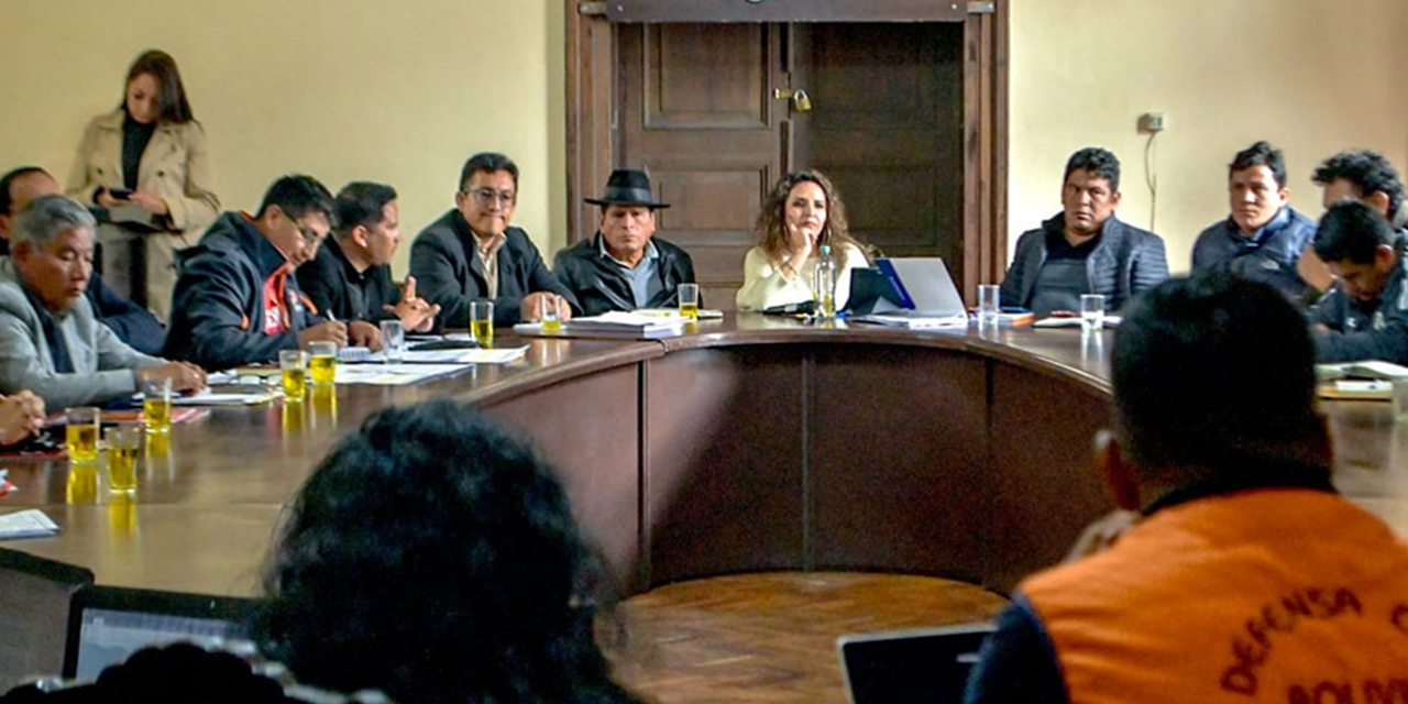 La Ministra de Salud con autoridades de Chuquisaca.