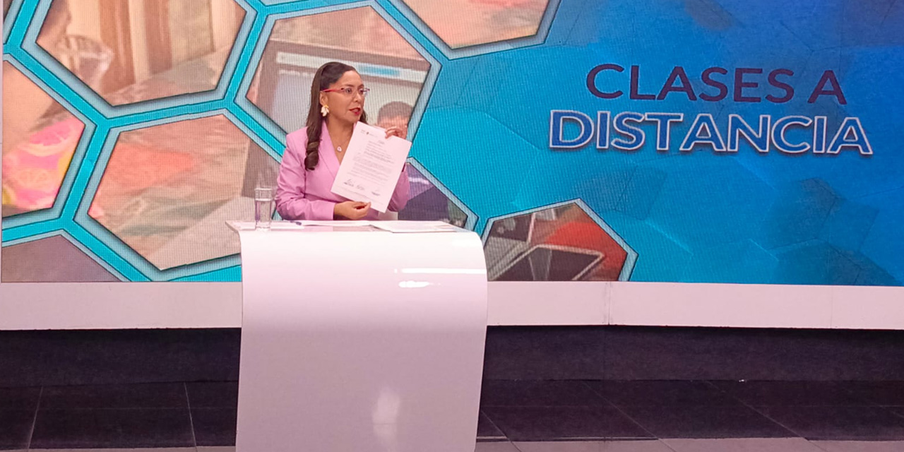 La viceministra de Educación Alternativa y Especial, Viviana Mamani. Foto: MdE