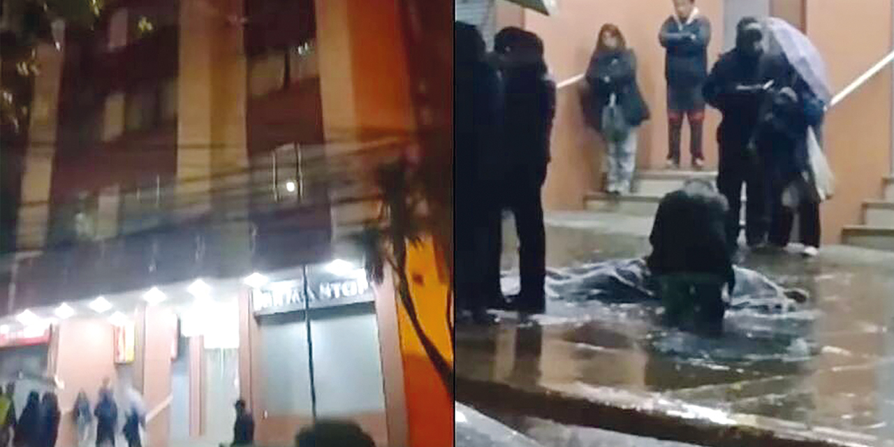 Heydi N. T. O. (28), quien el sábado cayó del cuarto piso de un edificio.