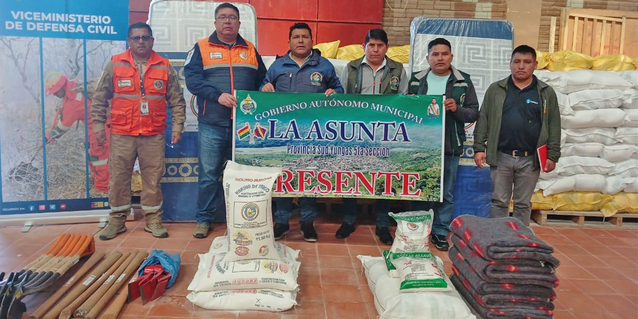 Envían ayuda humanitaria para familias de La Asunta