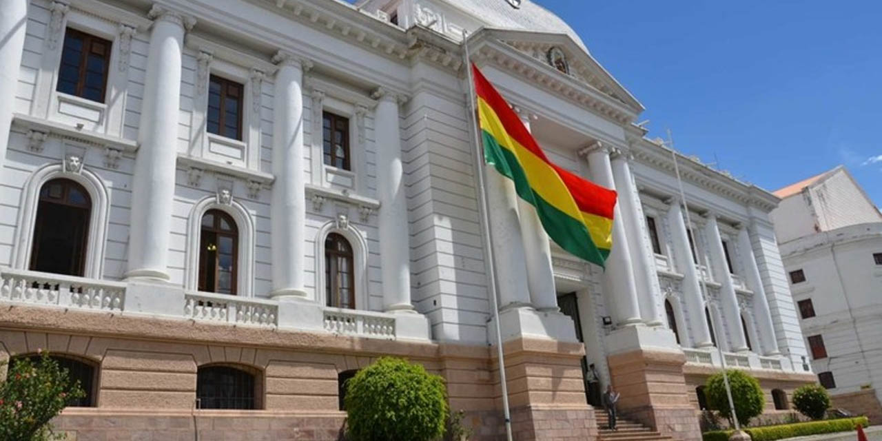 En Sucre está la sede del Órgano Judicial. Foto archivo