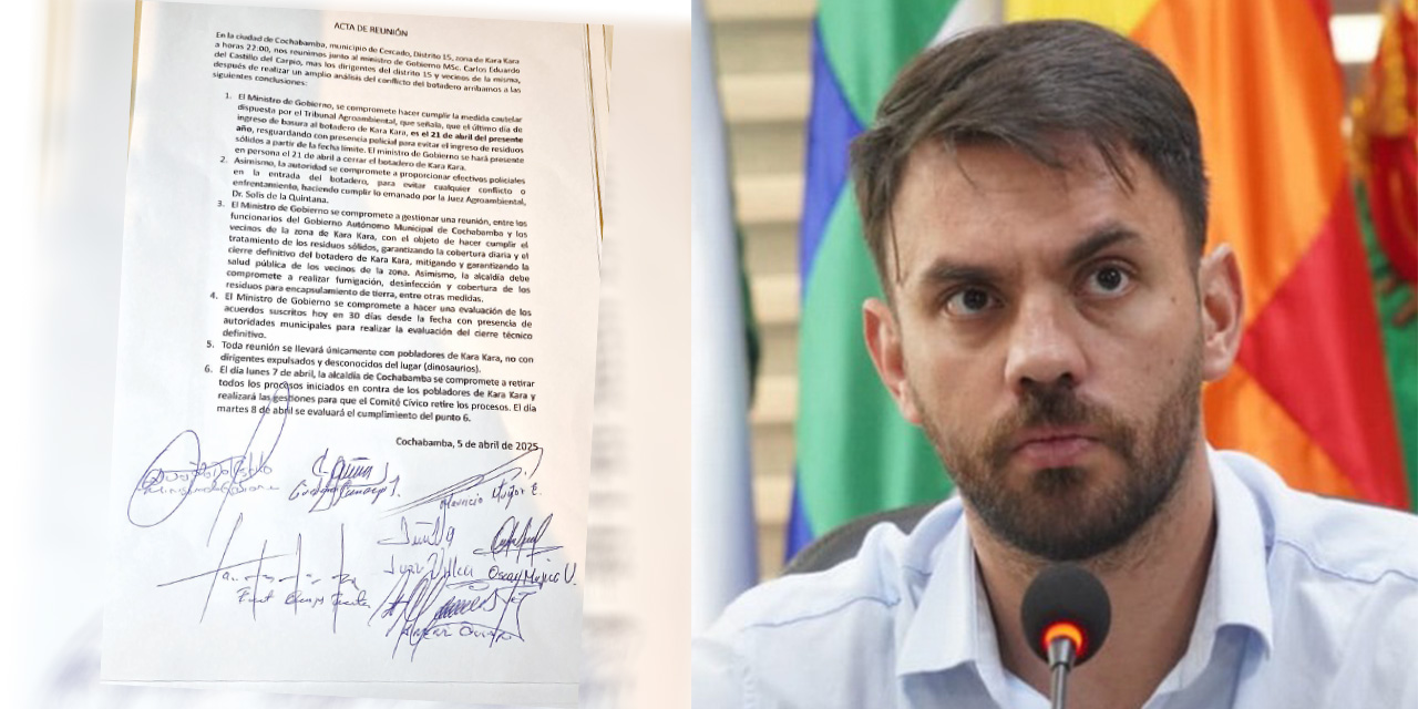 El Gobierno interviene y los vecinos de K’ara K’ara levantan su bloqueo