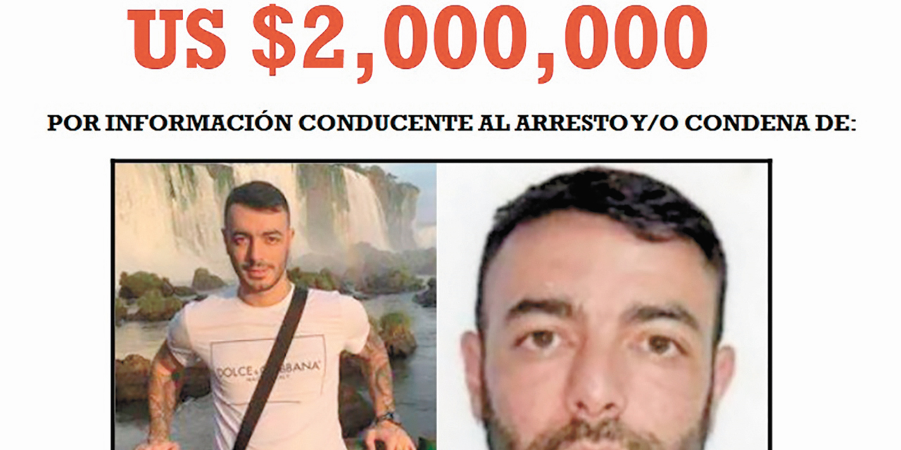 Afiche de la recompensa.