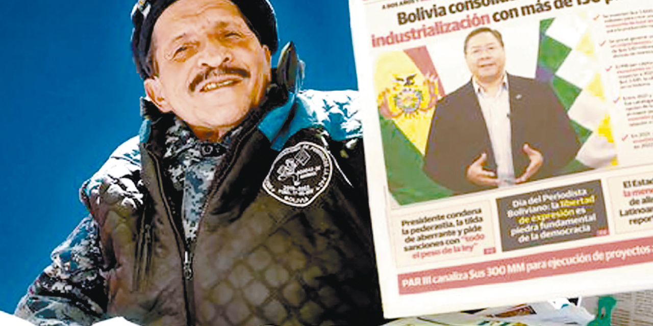 Los canillitas en la ciudad de La Paz ahora pueden vender otros productos para mejorar su situación económica.