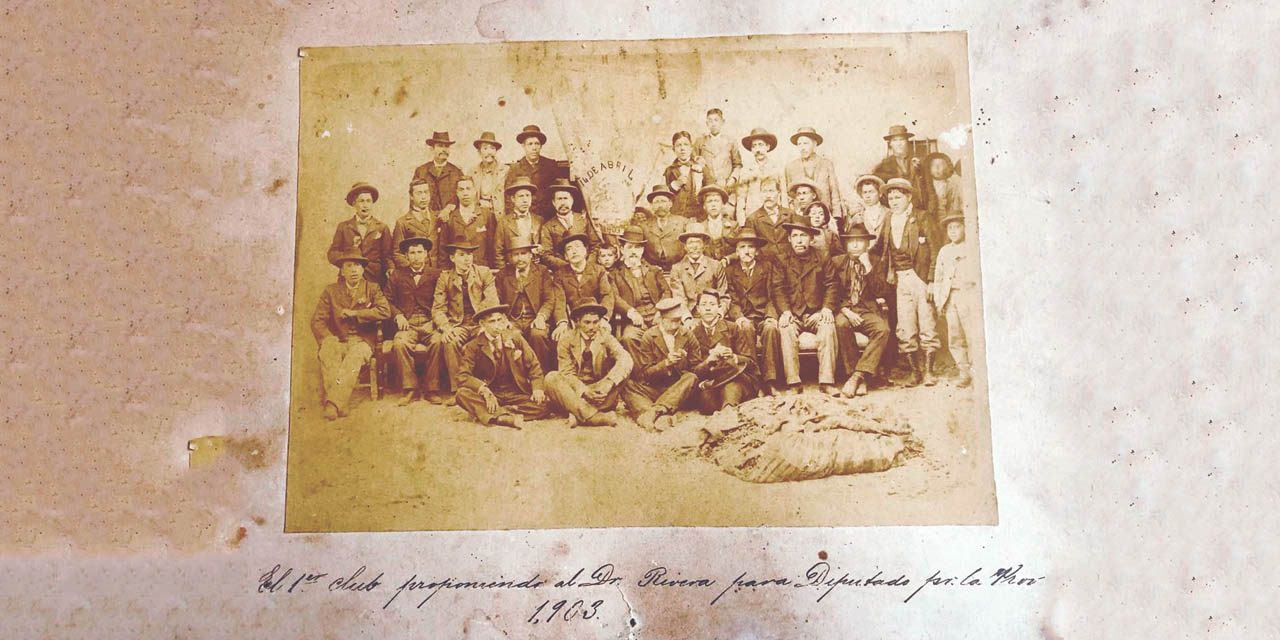 El primer club que propuso al doctor Rivera para diputado en 1903 (La Paz). | Fotos: Colección de Bismark Reyes Angulo