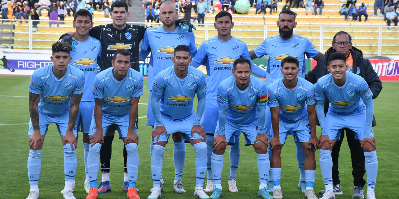 El plantel del Club Bolívar.