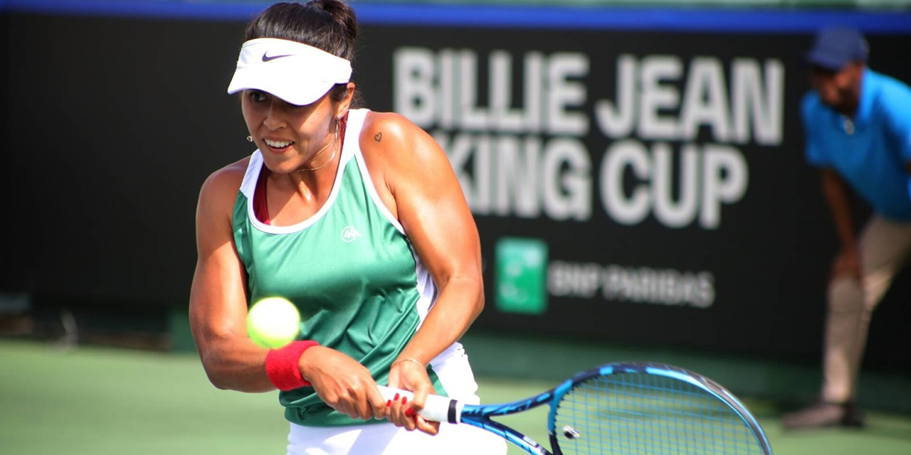 Noelia Zeballos lidera la selección boliviana de tenis, en damas. (Foto: FBT)