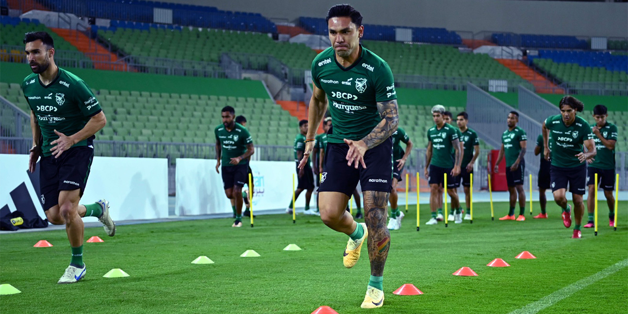 La Selección en la previa al amistoso contra Arabia Saudita. (Foto: FIFA)
