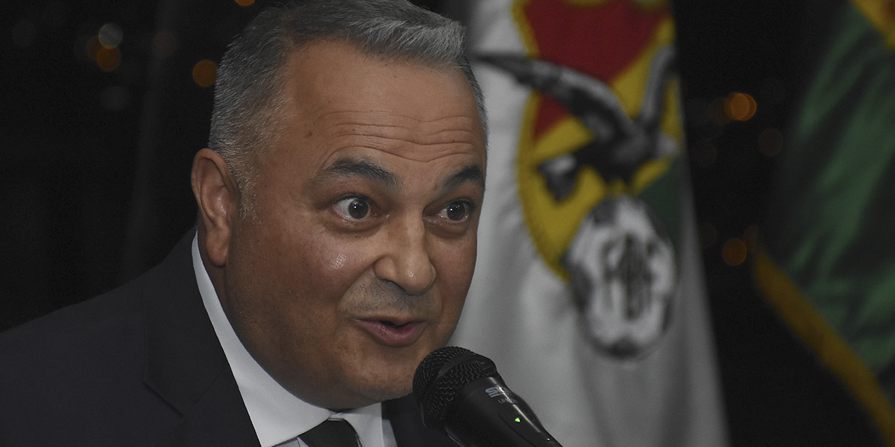 Fernando Costa, presidente de la Federación Boliviana de Fútbol. (Foto: APG)