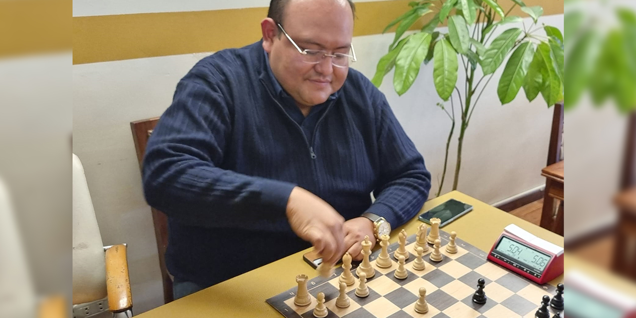 El boliviano Osvaldo Zambrana, de buena actuación en el ajedrez internacional. (Foto: FBA)