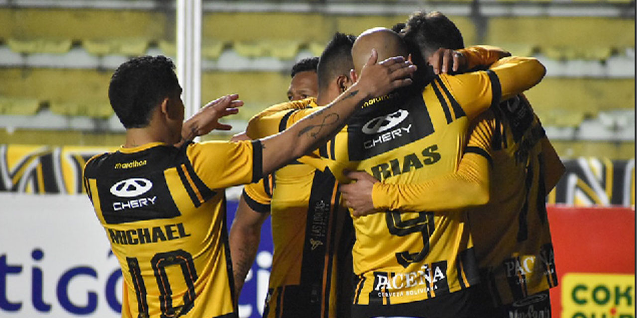 Celebración del Tigre. Foto: The Strongest