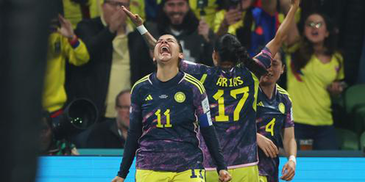 El grito de gol colombiano. / Foto: FIFA Women's World Cup 
