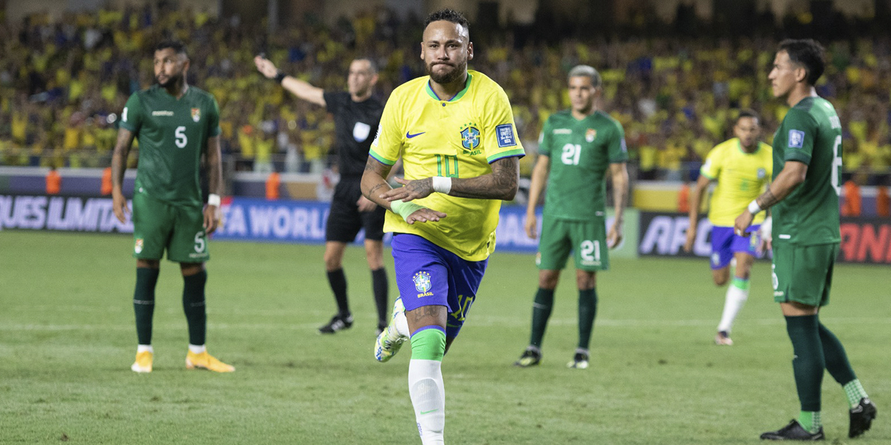 Bolivia cayó por 5-1 ante Brasil en su debut de las Eliminatorias rumbo al mundial 2026. | Foto: RRSS
