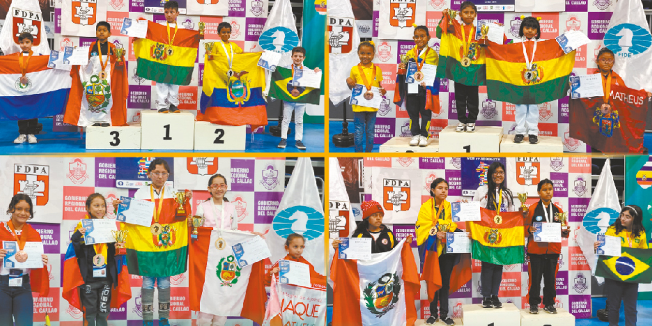 Los ajedrecistas que le regalaron medallas de oro al país. | Foto: FBA