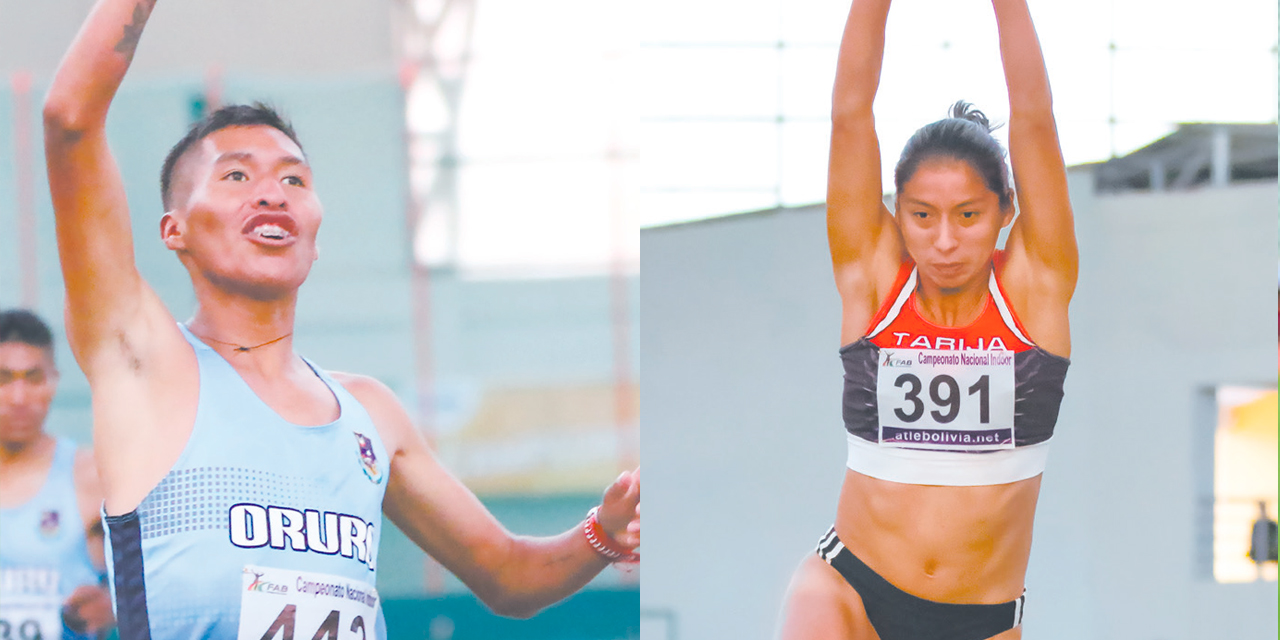 David Ninavia. (derecha), Valeria Quispe (izquierda). Foto: APG