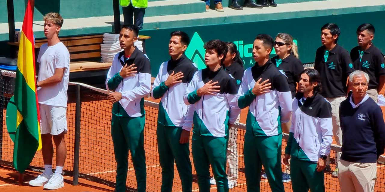 El equipo Bolivia de tenis venció a Tailandia en la Copa Davis. Foto: FBT
