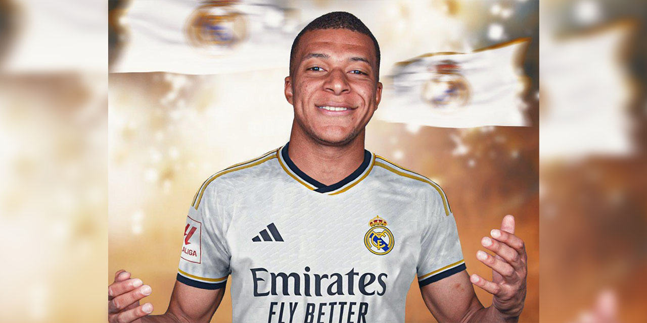 Kylian Mbappé firmó por cinco años con Real Madrid.