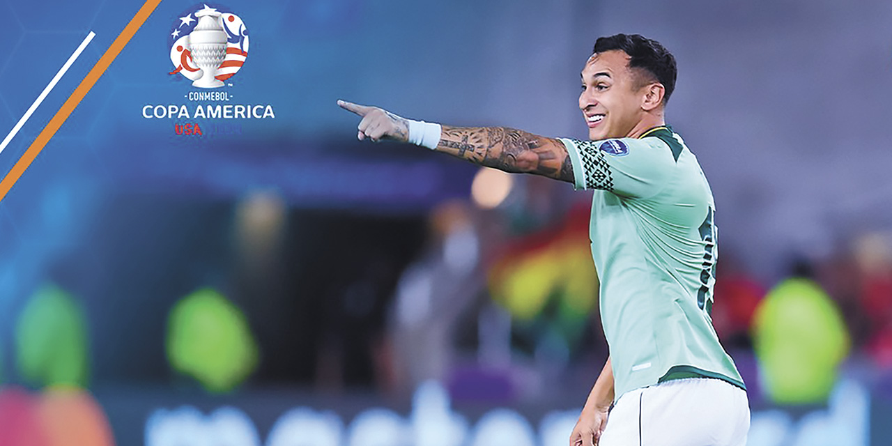 Bruno Miranda festeja su gol, el único de la Selección en la Copa América. | Foto: Tv Azteca