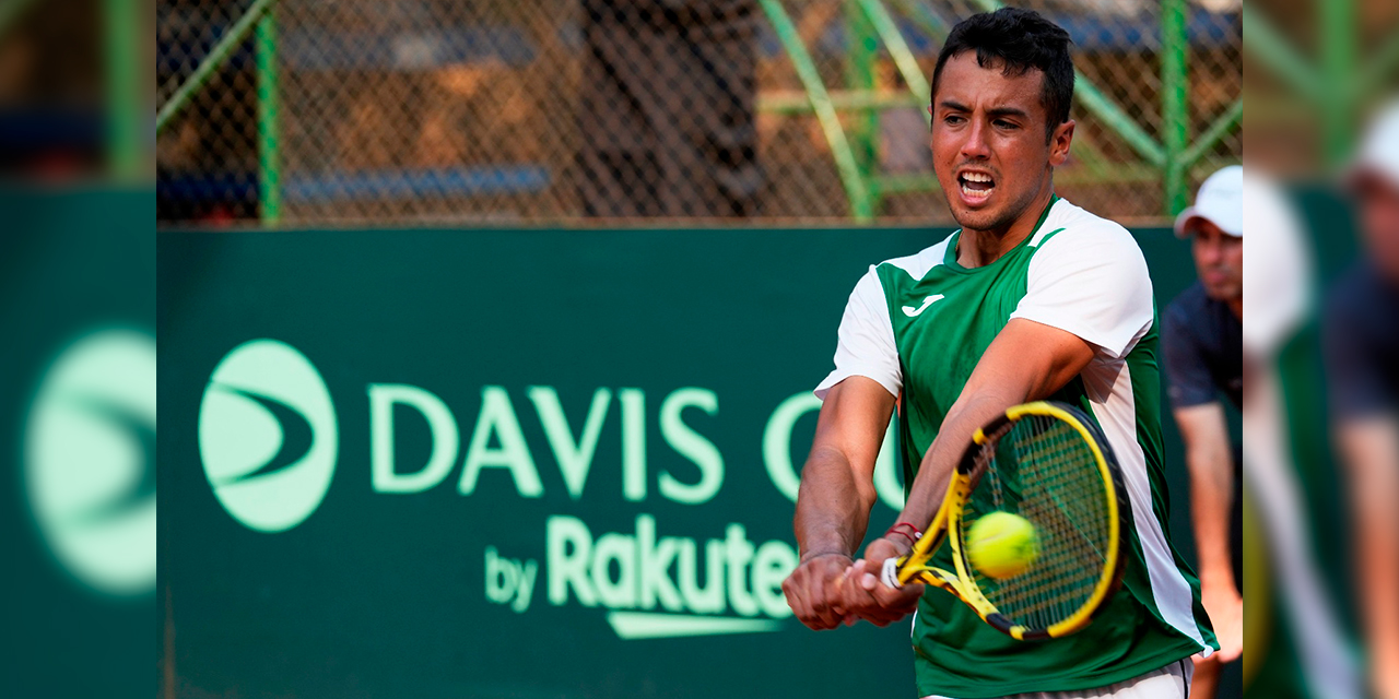 Hugo Dellien será parte de la selección de tenis. Foto: FBT