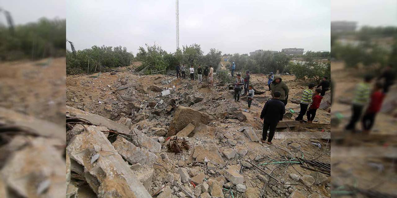Infraestructuras destruidas por los bombardeos. | Foto: Prensa Latina 